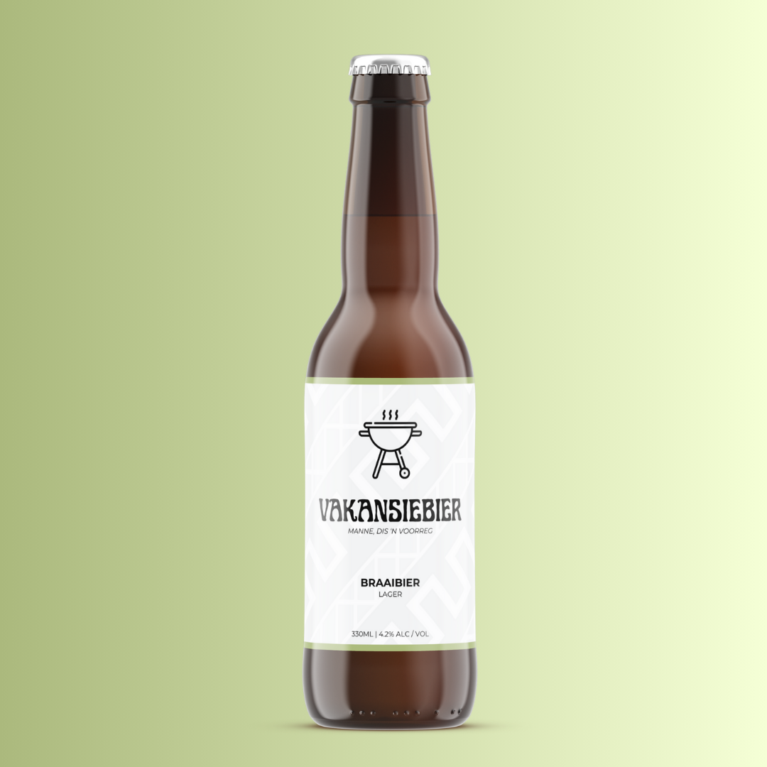 VakansieBier Braaibier – ‘n gladde Lager Craft Beer wat ideaal is vir braai en enige geleentheid.